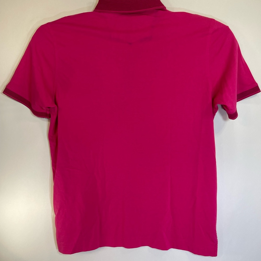 Robert Graham Men's ARCHIE Classic Fit Short Sleeves Berry Polo T-Shirt XL EUC - Picture 4 of 9